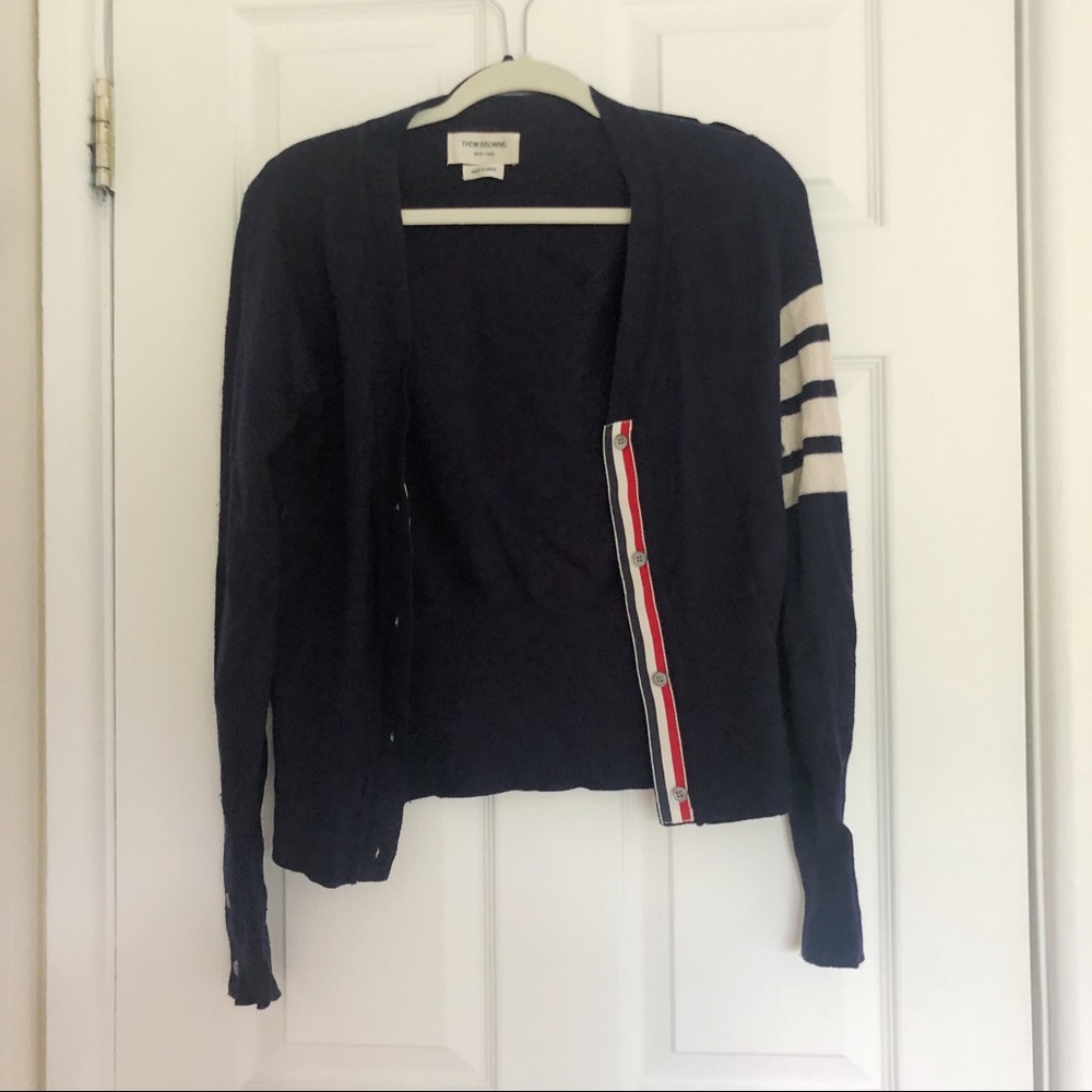 Navy knitwear
